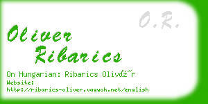 oliver ribarics business card